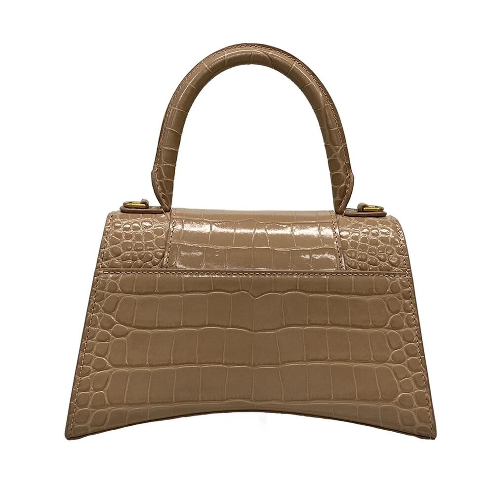 Balenciaga Hourglass Top Handle Small Handbag 593546 Pink Beige - Picture 3 of 16